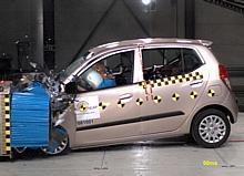 Hyundai i10 im Crashtest. Foto: Auto-Reporter/Euro NCAP